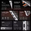Axagon HMC-KB-US, hub USB 5Gbps con teclado, HDMI 4K/60Hz, 3x USB-A, SD/mSD, audio, PD 100, diseño US