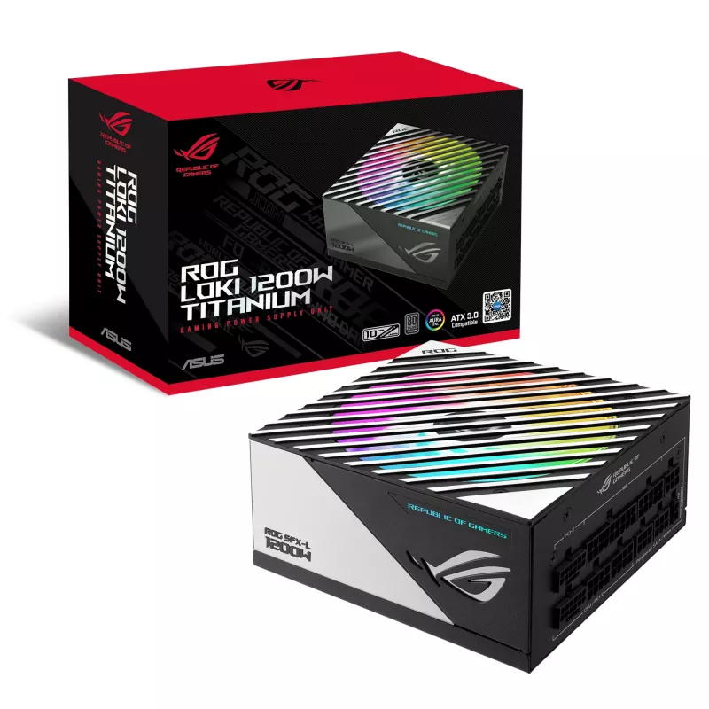 Fuente de alimentación ASUS ROG -LOKI-1200T-SFX-L-GAMING 1200 W 20+4 pin ATX negra, plateada