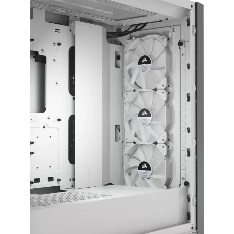 Caja para PC CORSAIR iCUE 5000X RGB - Tempered Glass Mid-Tower ATX Smart - blanca