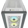 Caja para PC CORSAIR iCUE 5000X RGB - Tempered Glass Mid-Tower ATX Smart - blanca