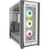 Caja para PC CORSAIR iCUE 5000X RGB - Tempered Glass Mid-Tower ATX Smart - blanca