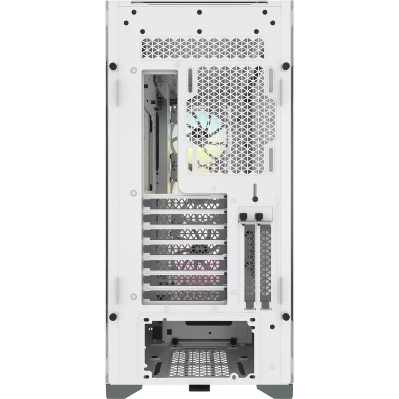 Caja para PC CORSAIR iCUE 5000X RGB - Tempered Glass Mid-Tower ATX Smart - blanca