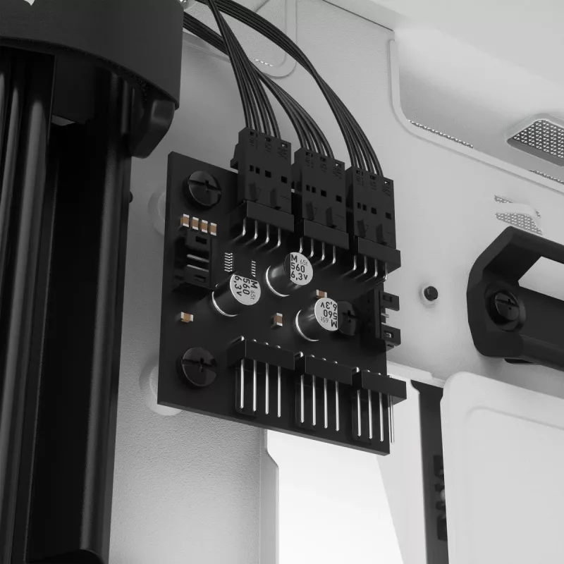 Caja para PC CORSAIR iCUE 5000X RGB - Tempered Glass Mid-Tower ATX Smart - blanca