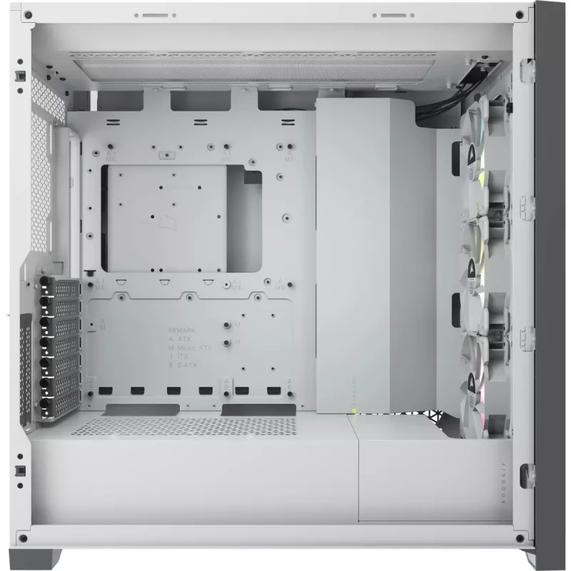 Caja para PC CORSAIR iCUE 5000X RGB - Tempered Glass Mid-Tower ATX Smart - blanca