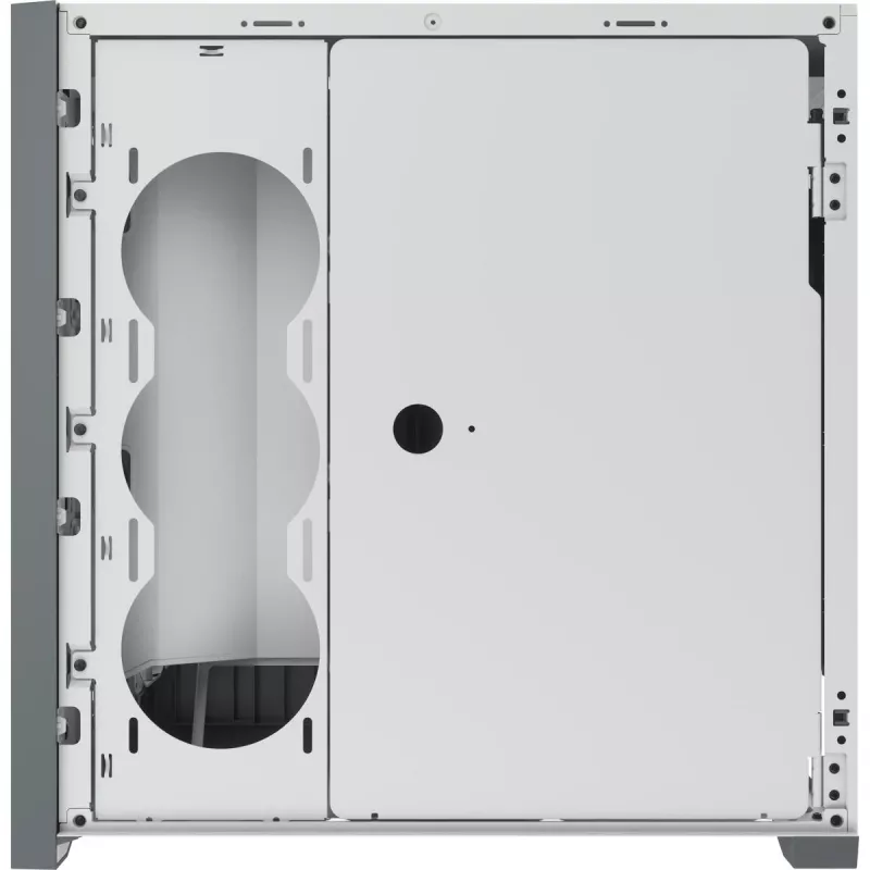 Caja para PC CORSAIR iCUE 5000X RGB - Tempered Glass Mid-Tower ATX Smart - blanca