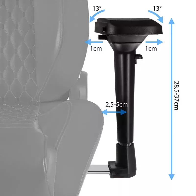 noblechairs EPIC NBL-PU-BLU-002 silla para juegos, negro/azul