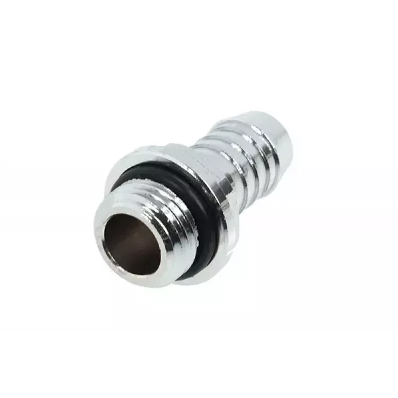 Alphacool HF 17092 conector recto FatBoy G1/4 macho para tubo de 10 mm de diámetro interior con junta tórica, cromado