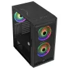 AeroCool Graphite v3 (Graphite-G-BK-v3) ACCM-PB24133.11 caja Midi Tower, ATX/MicroATX/Mini-ITX, panel lateral de cristal templado, sin fuente de alimentación, negro