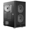 AeroCool Graphite v3 (Graphite-G-BK-v3) ACCM-PB24133.11 caja Midi Tower, ATX/MicroATX/Mini-ITX, panel lateral de cristal templado, sin fuente de alimentación, negro