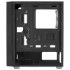 AeroCool Graphite v3 (Graphite-G-BK-v3) ACCM-PB24133.11 caja Midi Tower, ATX/MicroATX/Mini-ITX, panel lateral de cristal templado, sin fuente de alimentación, negro