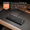 Glorious GMMK 3 65% teclado gaming personalizable GLO-KB-GMMK3-65-PB-FOX-W-BLK-US, pre-built, con cable, switches Fox, ANSI US, negro