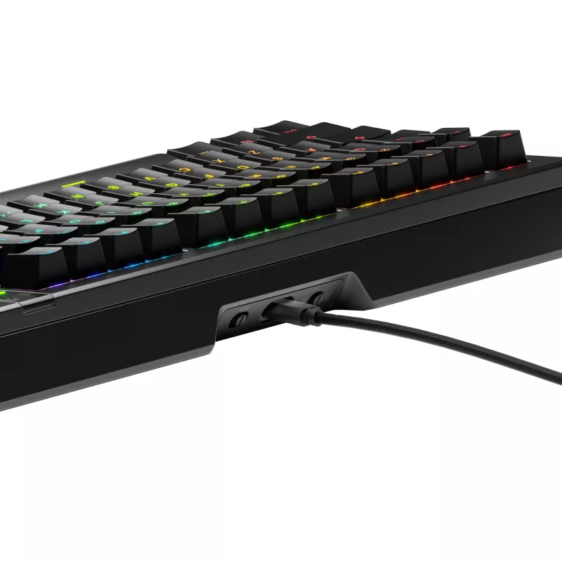 Glorious Gaming GMMK 3 PRO 75% Prebuilt Wired negro - US, con cable, USB, mecánico, QWERTY, RGB LED, negro