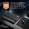 Glorious Gaming GMMK 3 PRO 75% Prebuilt Wired negro - US, con cable, USB, mecánico, QWERTY, RGB LED, negro