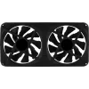 Ventilador doble Aerocool ASTRO24 PC 12cm ARGB LED soporte antivibración negro