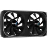 Ventilador doble Aerocool ASTRO24 PC 12cm ARGB LED soporte antivibración negro