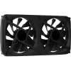 Ventilador doble Aerocool ASTRO24 PC 12cm ARGB LED soporte antivibración negro
