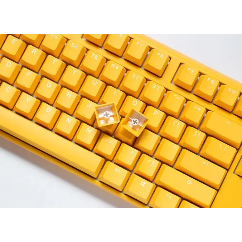 Teclado gaming Ducky One 3 amarillo USB alemán Full-Size RGB LED