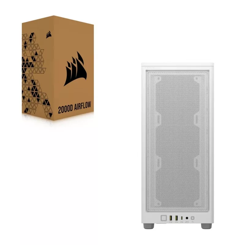 Caja de PC Corsair 2000D AIRFLOW Small Form Factor blanca