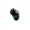 Conector de refrigeración líquida para CPU/GPU BitsPower BP-MBE90RML latón adaptador giratorio 90° con rosca de 1/4 de pulgada negro