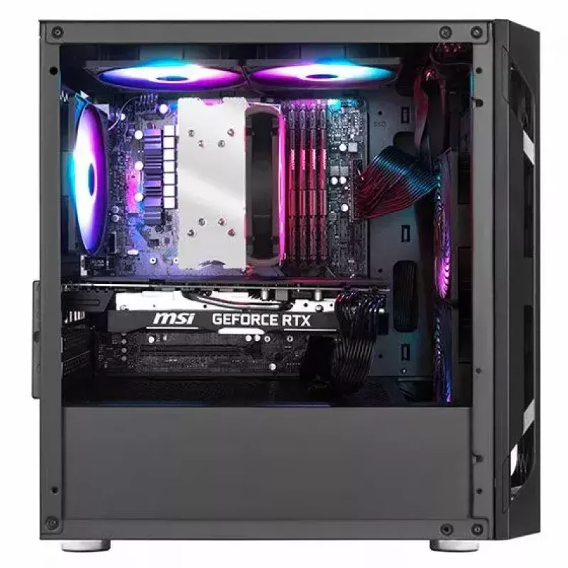 Caja de PC Silverstone FARA H1M Micro Tower negra