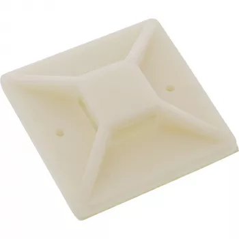 Soporte para bridas autoadhesivo InLine 20x20mm natural 10 uds.
