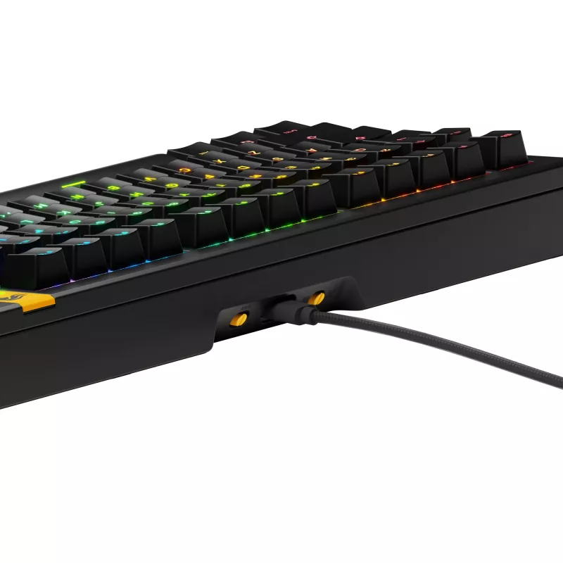 Teclado Glorious PC Gaming Race GMMK 3 HE Prebuilt 75% Mechanical RGB negro