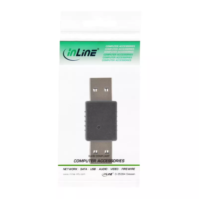 Adaptador USB 3.0 Type-A macho / Type-A macho InLine 35300T