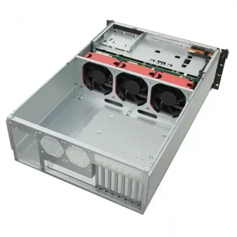 SilverStone SST-RM43-320-RS caja de servidor rack 4U, E-ATX / SSI EEB, 20x 3,5″ SATA/SAS Hot-Swap, negra