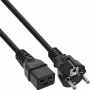 Cable de alimentación InLine 16A CEE 7/7 recto / IEC320/C19 2m