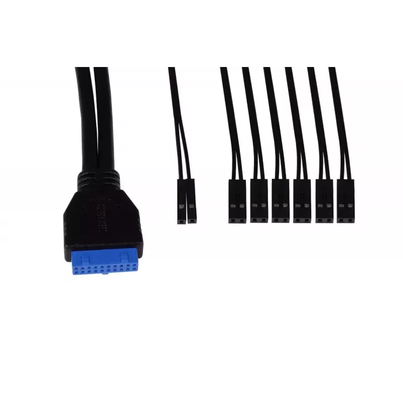 Alphacool ES panel E/S frontal con USB 3.0 y juego de cables para cajas de servidor (25057)