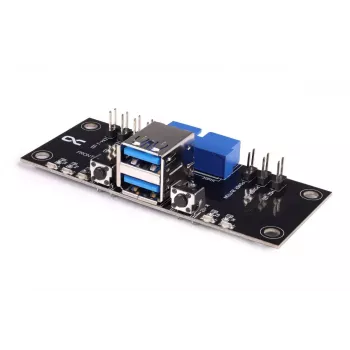 Alphacool ES panel E/S frontal con USB 3.0 y juego de cables para cajas de servidor (25057)