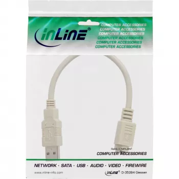 Cable adaptador USB USB Type-A macho / PS/2 hembra InLine 33102