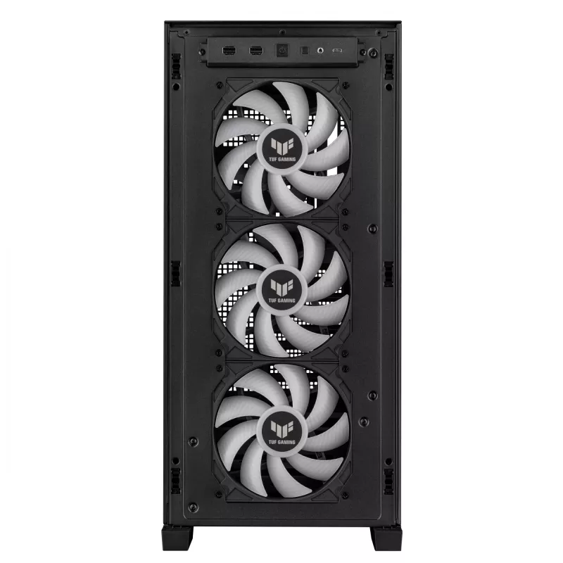 ASUS TUF Gaming GT302 ARGB 90DC00I0-B19000 caja de PC Midi Tower, E-ATX, cristal templado, 4 ventiladores ARGB de 120 mm, negra