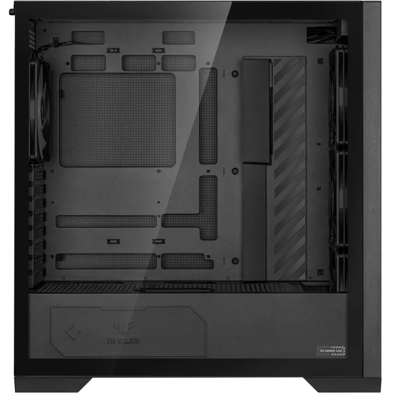 ASUS TUF Gaming GT302 ARGB 90DC00I0-B19000 caja de PC Midi Tower, E-ATX, cristal templado, 4 ventiladores ARGB de 120 mm, negra