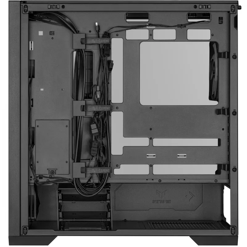 ASUS TUF Gaming GT302 ARGB 90DC00I0-B19000 caja de PC Midi Tower, E-ATX, cristal templado, 4 ventiladores ARGB de 120 mm, negra