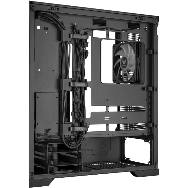 ASUS TUF Gaming GT302 ARGB 90DC00I0-B19000 caja de PC Midi Tower, E-ATX, cristal templado, 4 ventiladores ARGB de 120 mm, negra