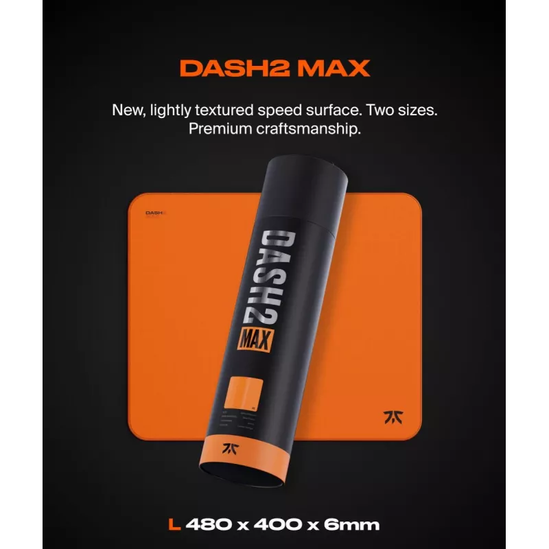 Alfombrilla de ratón FNATIC - Dash V2 Max L - naranja atardecer