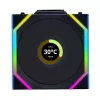 Lian Li UNI FAN SL Wireless LCD 120 G99.12SLLCD1W1B.00 ventilador de caja, ARGB, PWM, 120 mm, negro