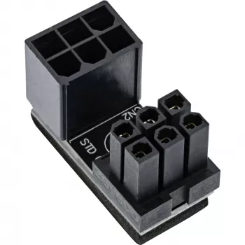 Adaptador de alimentación interno InLine 180° ATX conector macho conector hembra negro 26636E