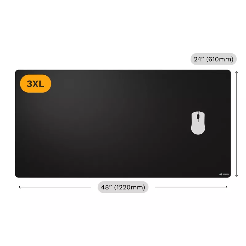 Alfombrilla de ratón Glorious Gaming Glorious Mouse Pad 2 3XL - bordada - negra