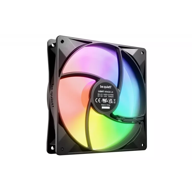 be quiet! LIGHT WINGS LX 140mm Ventilador de caja PWM 14 cm Negro 1 ud.