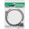 InLine Cable DisplayPort 1.4, 8K4K, en ángulo, negro/dorado, 5m