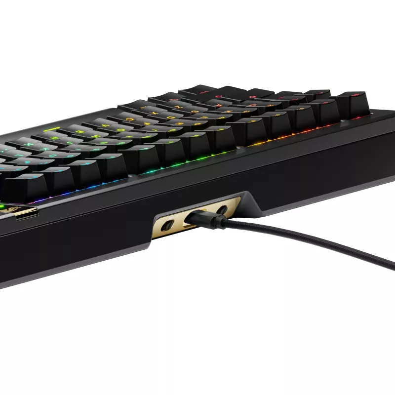 Teclado gaming mecánico GLORIOUS GMMK 3 PRO HE 75%, Cableado, USB, QWERTY, RGB, Negro