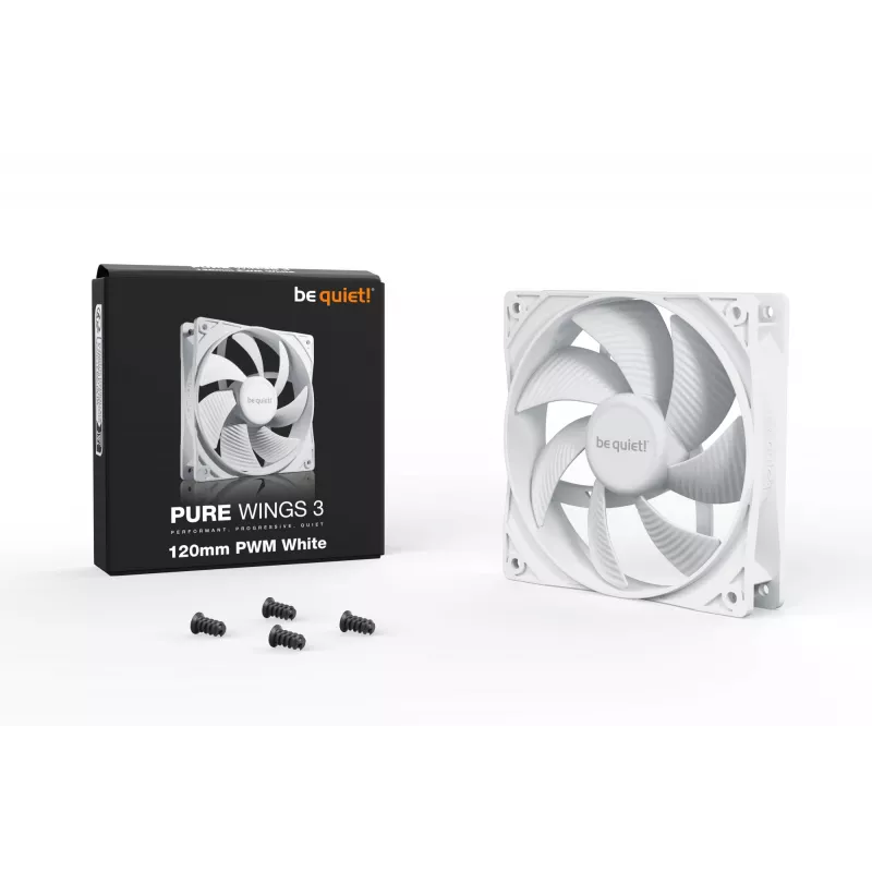 be quiet! Pure Wings 3 120mm PWM Blanco Ventilador de caja PC 12 cm 1 unidad