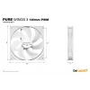 be quiet! Pure Wings 3 120mm PWM Blanco Ventilador de caja PC 12 cm 1 unidad