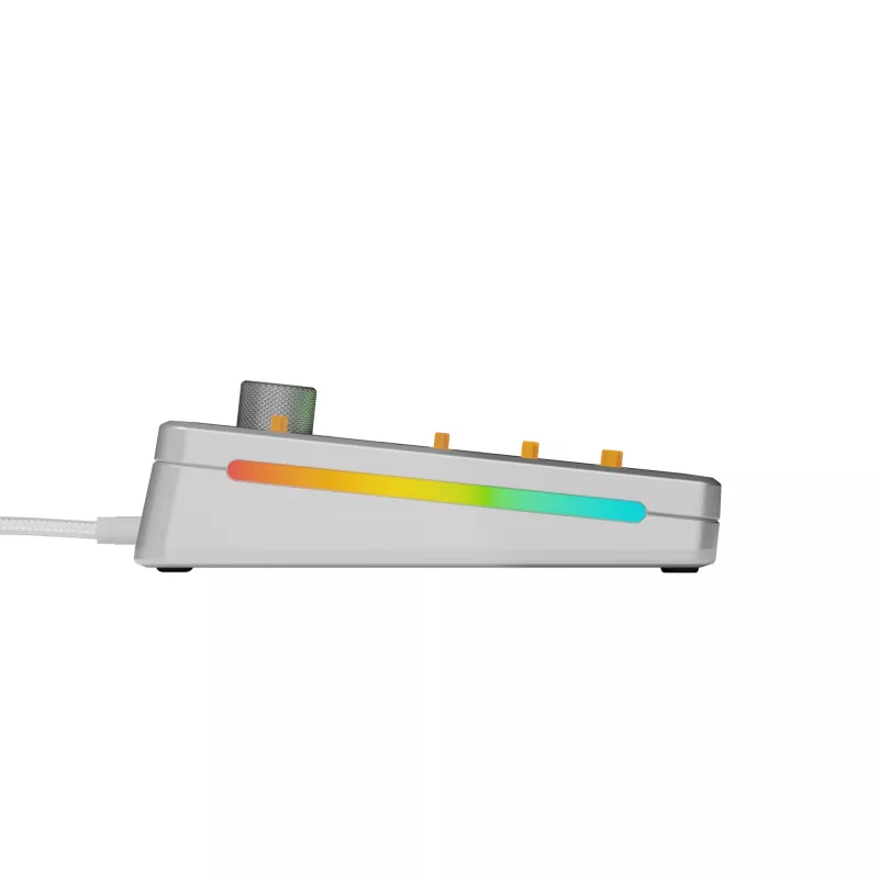 Teclado mecánico GLORIOUS GMMK 3 PRO 65% Barebones cableado Plata — 65% USB RGB, cable de 2 m