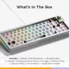 Teclado mecánico GLORIOUS GMMK 3 PRO 65% Barebones cableado Plata — 65% USB RGB, cable de 2 m