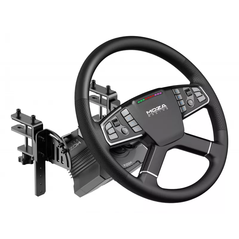 Moza Racing MOZA Trucking Bundle, Volante de carreras, Negro, American Truck Simulator Euro Truck Simulator 2, CE, 470 mm, 310 mm