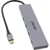 InLine Hub USB 3.2 Gen.2 (10 Gb/s), 4 puertos USB-C, OTG, carcasa de aluminio
