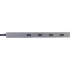 InLine Hub USB 3.2 Gen.2 (10 Gb/s), 4 puertos USB-C, OTG, carcasa de aluminio